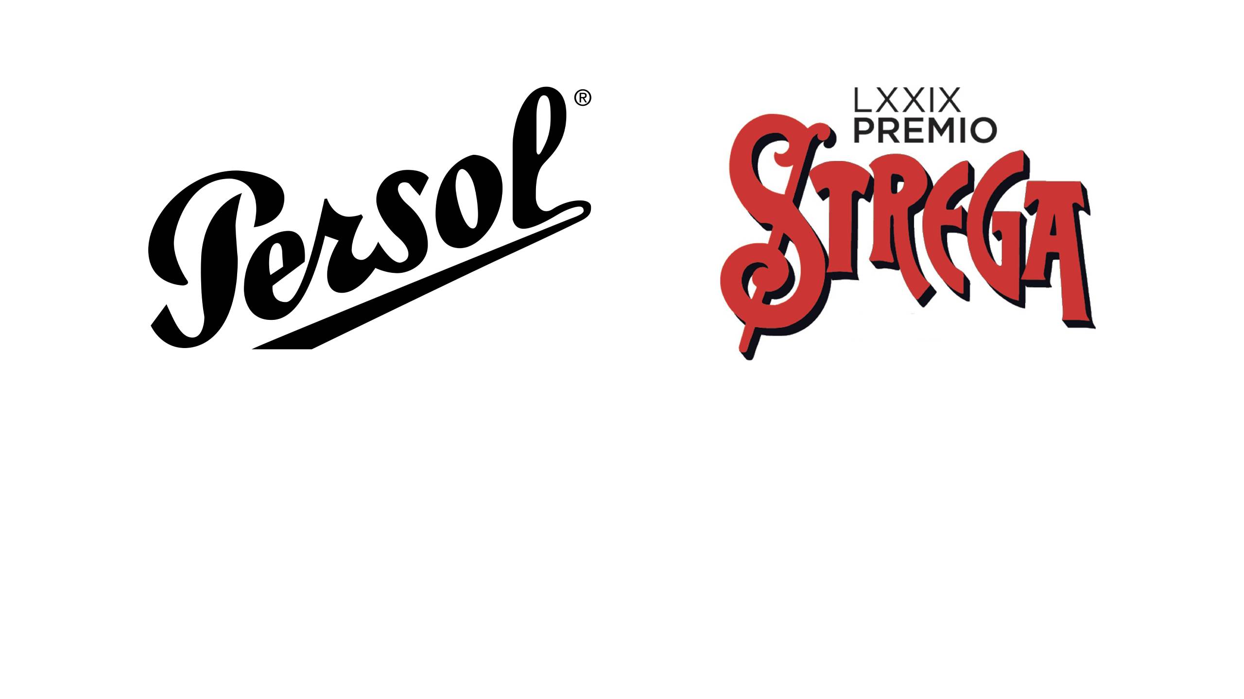 Persol logo alongside the LXXIX Premio Strega logo