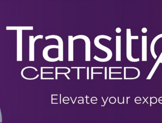 Transitions Certified Live banner featuring a woman wearing tinted lenses with the tagline "Elevate your expertise