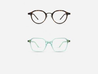 MODO Legacy Collection eyewear lineup showing multiple heritage-inspired acetate frames in blue, red, orange, clear, green, and tortoise colorways.
