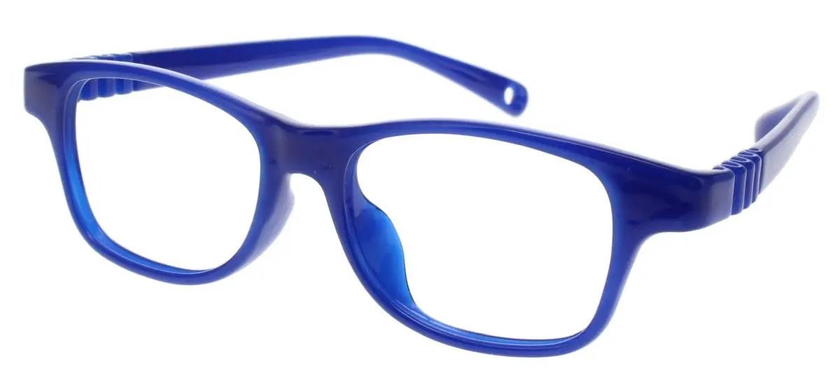 Dilli Dalli Hero frames in navy blue, featuring IntelliFlex hinge technology and a durable SoftTouch construction.