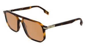 Canada Goose GC26601SE unisex aviator sunglasses in Havana with double-bridge silhouette, amber lenses, and gold barrel hinges