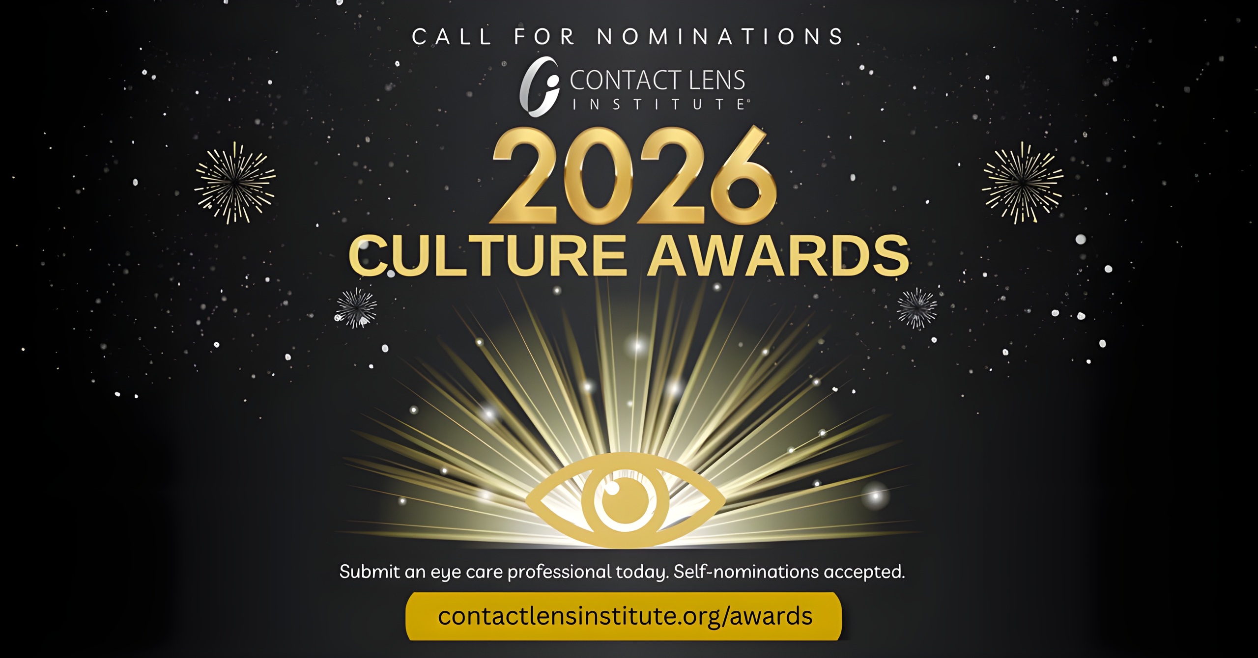 contact lens institute 2026 culture awards nomination banner