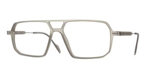 Monture de lunettes double pont aviateur gris mat LOOK NIL-TECH 75400 fabriquée en Italie.