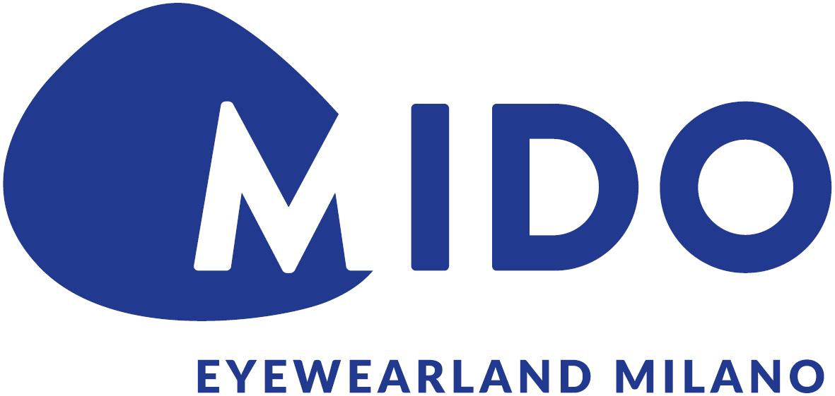 MIDO Eyewearland Milano official logo in blue on a plain white background.