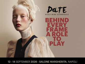 DaTE 2026 campaign image announcing the event at Salone Margherita in Napoli from 12–14 September