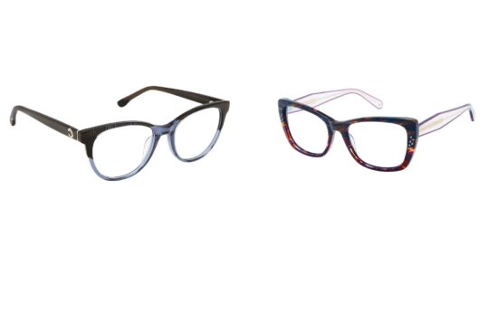 Nouvelles montures Centennial Optical d'octobre 2026 : Champion HAZEL en Smoke Chambray et Nicole Miller SURLOUP en Berry Multi