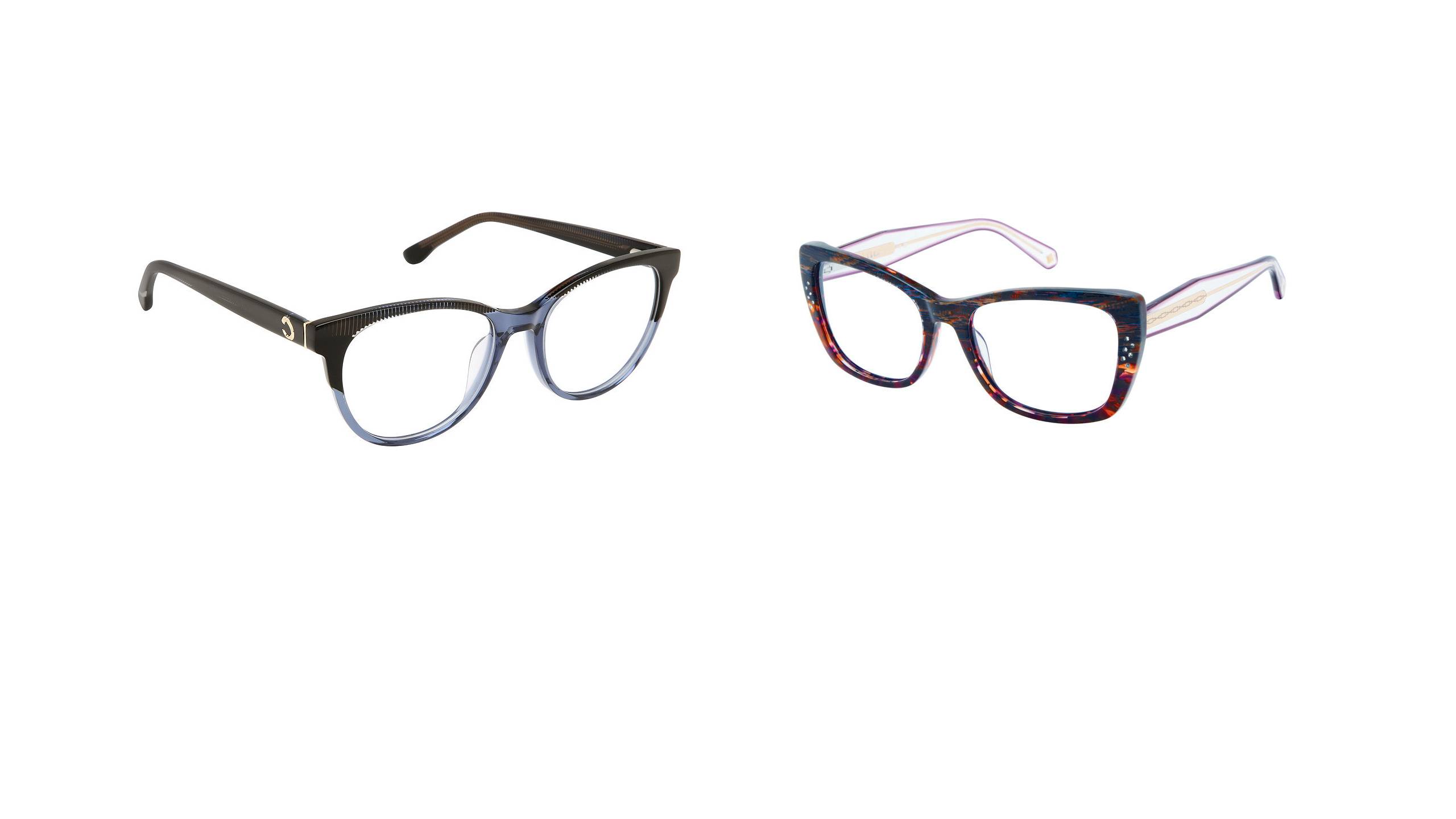 Nouvelles montures Centennial Optical d'octobre 2026 : Champion HAZEL en Smoke Chambray et Nicole Miller SURLOUP en Berry Multi