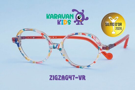 Lunettes pour enfants Karavan Kids ZIGZAG 47-VR avec le badge du prix SILMO d'Or 2026