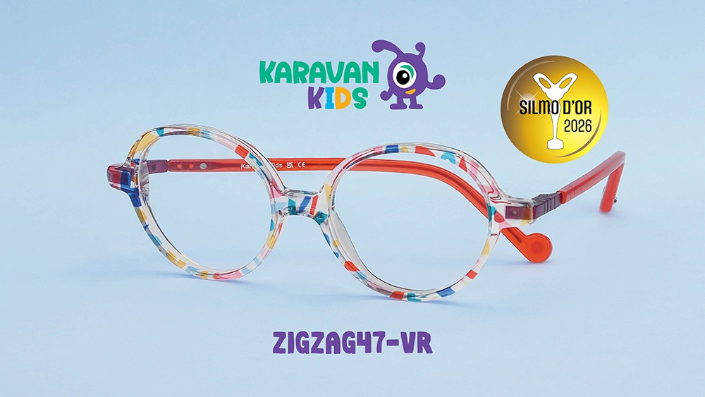 Lunettes pour enfants Karavan Kids ZIGZAG 47-VR avec le badge du prix SILMO d'Or 2026